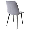 миниатюра Стул CHIC-Q серый #27, велюр / черный каркас М-City №3