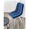 миниатюра Стул CHILLI-Q SQUARE синий #29, велюр / белый каркас М-City №4