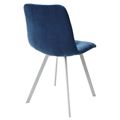 миниатюра Стул CHILLI-Q SQUARE синий #29, велюр / белый каркас М-City №3