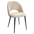 миниатюра Стул MAX бежевый #5, велюр / черный каркас М-City №1