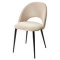 миниатюра Стул MAX бежевый #5, велюр / черный каркас М-City №3