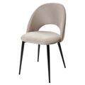 миниатюра Стул MAX латте #25, велюр / черный каркас М-City №3