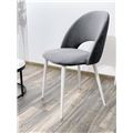 миниатюра Стул MAX серый #27, велюр / белый каркас М-City №4