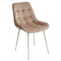 миниатюра Стул ХОФМАН, цвет капучино #H65, велюр / белый каркас 4 шт./1 к М-City №1