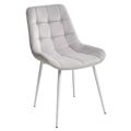 миниатюра Стул ХОФМАН, цвет светло-серый #H09, велюр / белый каркас 4 шт./1 к М-City №1