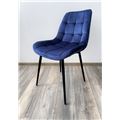 миниатюра Стул ХОФМАН, цвет темно-синий #H60, велюр / черный каркас 4 шт./1 к М-City №5