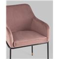 миниатюра Стул Сандра велюр пыльно-розовый №6