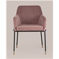 миниатюра Стул Сандра велюр пыльно-розовый №7