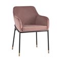 миниатюра Стул Сандра велюр пыльно-розовый №8