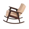 миниатюра Кресло-качалка РЕТРО (темный тон / RS 03 - бежевый) №3