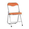 миниатюра Стул складной ДЖОН металлик, оранжевый №1
