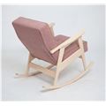 миниатюра Кресло-качалка РЕТРО (беленый дуб / RS 12 - розовый) №2
