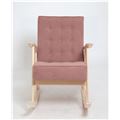 миниатюра Кресло-качалка РЕТРО (беленый дуб / RS 12 - розовый) №3