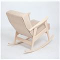 миниатюра Кресло-качалка РЕТРО (беленый дуб / RS3 - бежевый) №2