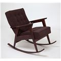 миниатюра Кресло-качалка РЕТРО (темный тон / RS32 - коричневый) №1