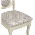 миниатюра Стул "Королевский" (Слоновая кость/ткань Крапинка) №2