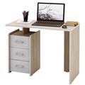 миниатюра Стол письменный Слим-1 дуб сонома / белый №1