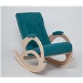миниатюра Кресло-качалка К-5 (беленый дуб / 29 - бирюзовый) №1