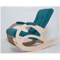 миниатюра Кресло-качалка К-5 (беленый дуб / 29 - бирюзовый) №2