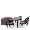 миниатюра Комплект плетеной мебели T347/S65A/Y380A-W53 Brown (8+1) №2