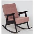 миниатюра Кресло-качалка РЕТРО (венге / RS 12 - розовый) №1