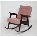 миниатюра Кресло-качалка РЕТРО (венге / RS 12 - розовый) №4
