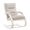 миниатюра Кресло-качалка Милано  (Слоновая кость/ткань Малмо 05) №1