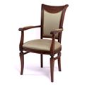 миниатюра Кресло "Милорд №11-S" (Темный орех + патина/ткань Luiza com NEFRIT) №4