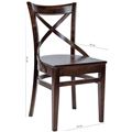 миниатюра Стул жесткий "Соло" венский (Тон 7 Орех темный) №3