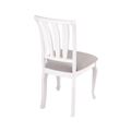 миниатюра Стул с жесткой спинкой Кабриоль вивальди 06/эмаль белая Тон 9  №2