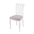миниатюра Стул с жесткой спинкой Кабриоль вивальди 06/эмаль белая Тон 9  №3