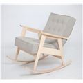 миниатюра Кресло-качалка РЕТРО (беленый дуб / 02 - светло-серый) №4