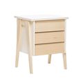 миниатюра Тумбочка "Сканди" 3 ящ. (Натуральное дерево/дуб шампань) №1