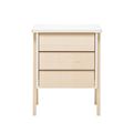 миниатюра Тумбочка "Сканди" 3 ящ. (Натуральное дерево/дуб шампань) №2
