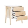 миниатюра Тумбочка "Сканди" 3 ящ. (Натуральное дерево/дуб шампань) №6