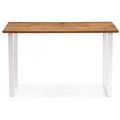 миниатюра Стол деревянный Лота Лофт 120 25 мм дуб вотан / матовый белый №2