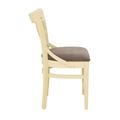 миниатюра Стул полумягкий "Соло" венский (Тон 10 Слоновая кость RAL 1015 / ткань :Бренди латте) №3