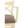 миниатюра Кресло полумягкое "Соло" венское (Тон 10 Слоновая кость RAL 1015 / ткань:Бренди латте) №3