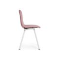 миниатюра Стул Агот пыльно-розовый / белый каркас №3