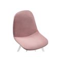 миниатюра Стул Агот пыльно-розовый / белый каркас №5