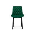 миниатюра Стул Баодин велюр зеленый / черный №2