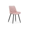 миниатюра Стул Баодин велюр розовый / черный №1