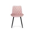 миниатюра Стул Баодин велюр розовый / черный №2