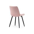 миниатюра Стул Баодин велюр розовый / черный №4