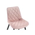миниатюра Стул Баодин велюр розовый / черный №5