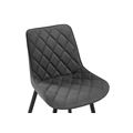 миниатюра Стул Баодин велюр темно-серый / черный №5