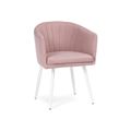 миниатюра Стул Валета пыльно-розовый /  белый №1