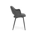 миниатюра Стул Гутрид прошивка ромбы сзади темно-серый / черный №4