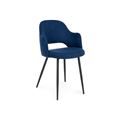 миниатюра Стул Гутрид прошивка ромбы сзади темно-синий / черный №1