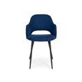 миниатюра Стул Гутрид прошивка ромбы сзади темно-синий / черный №3